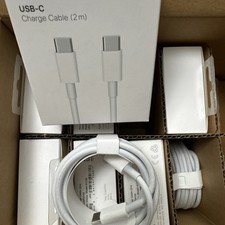 Apple USB-C (2 m) Charge Cable LOT OF 10 - White BRAND NEW - OEM picture