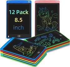 Party Favor 12 Pack LCD Writing Tablet for Kids, 8.5 Inch Colorful Drawing Do... picture