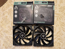 Two Brand New ARCTIC F12 PWM PST - 120mm Case Fan with PWM Sharing Technology picture