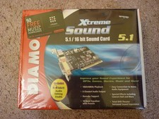 New Sealed Retro Vintage Diamond Xtreme Sound 5.1  - PCI Sound Card 16bit picture