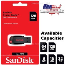 Sandisk 16GB 32GB 64GB 128GB Cruzer Blade Flash Drive Memory Stick USB picture
