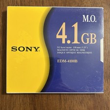 NEW Sony EDM-4100B 4.1GB 5.25 MO MAGNETO OPTICAL DISK 512 BYTES UNOPENED Sealed picture