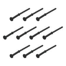 30PCS Fan Shock Absorbing Rubber Nail, Silicone Cooler for PC, Black picture