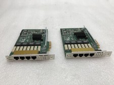 Lot of 2 Riverbed Quad Port 1GbE TX PCI-e Ethernet Adapter 410-00044-01 2.2 picture