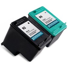 Reman HP 92 Black 93 Color Ink Cartridge for HP PhotoSmart C3100 C3183 2PK picture