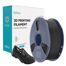 SUNLU 90A TPU Black 3D Printer Filament 1.75mm TPU 1KG Flexible TPU 90A Softer picture
