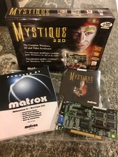 Mystique 220 Matrox with box cd and manual picture