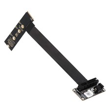 CY M.2 NGFF NVMe M-Key to Up Angled PCI-E Right Angled Type X16 Socket Cable picture