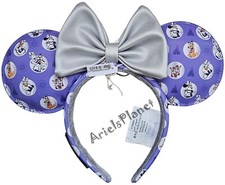 Disney Parks 100th Platinum Mickey Minnie & Friends Ear Headband - Loungefly picture
