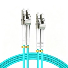 5M 16.4FT LC/UPC To LC/UPC OM3 Duplex Fiber Patch Cable 10GB 40GB Comp picture
