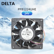 Delta PFB1224UHE 12038 12cm 24V 2.4A 4-wire PWM Violence Inverter Cooling Fan picture