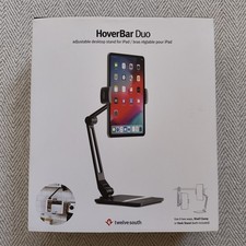 NEW Twelve South HoverBar Duo Adjustable Desktop Stand For iPad - Black picture
