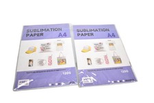 A4 Sublimation Transfer Paper 120G 100 Sheets Lot 2 Packs Inkjet Printers White picture