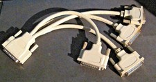 Parallel Male ATA (PATA) (1) to DB25 Male Serial (4) Splitter Cable - Used - 12