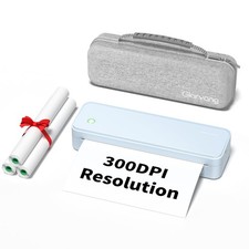 Gloryang 300DPI Portable Printer Wireless Travel, Inkless Small Bluetooth picture
