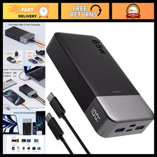 20000mAh Portable Laptop Charger Power Bank 65W Fast Charging, USB-C & Dual Port picture