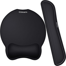 Alfombrilla de raton ergonomica de gel suave y de fibra superfina con soporte picture