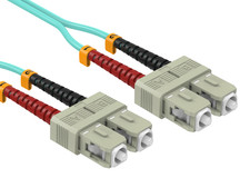 OM4 SC/SC Duplex 50/125 Multimode Fiber Optic Cable - 1/2/3/5/10/15m picture