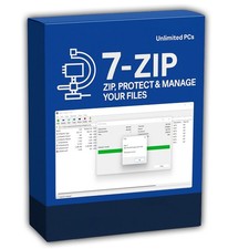 Ultimate 7-Zip Pack (File Archiver) (Windows + MacOS + Linux) (USB or DVD) picture