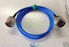 1 x N Male to N Male Plug Pigtail flexible Jumper Cable RG405 BLUE JACKET 4-36