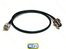 3 FT (36in) RG58 TNC MALE to TNC FEMALE NUT BULKHEAD Coaxial RF Pigtail Cable US picture