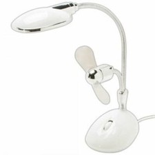 USB DESKTOP FAN LAMP with LED Light for PC and MAC - NEW IN BOX  picture