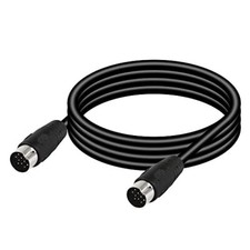  DIN 13 PIN Male to Male Electrical Signal Control Cable, UL2919 1.5m Black picture