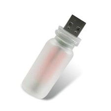 Car USB Atmosphere Lamp, 5V Touch Control Frosted Retro Bottle 1 PC Pink picture