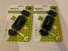 Vivitar Connect It 5-1 Multi Function SD & Micro  USB Card Reader Set Of 2 picture