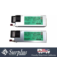 LOT of 2 HP 1400W PSU  Redundant Flex Slot Platinum Plus 208-240v Power Supply picture
