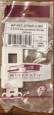 Wirepath 2 port White decorative strap : 8 pack picture