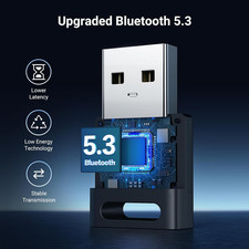 Bluetooth 5.3 USB Adapter for PC Windows 11 10 Plug and Play Bluetooth Receiver picture