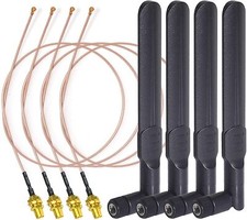 4x Dual Band WiFi Aerial for Wireless Mini PCI Express PCIE Network Card Adapter picture