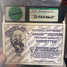VTG 5.25” Egghead Floppy diskettes discount software Deskmate 3 Hangman Draw picture