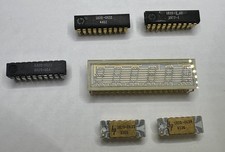 LOT 6pcs MIXED VINTAGE HP DOT MATRIX, SPIDER LEADS IC GOLD LEGS, ETC, UNTESTED, picture