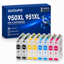 8PK Ink Cartridge for  950XL 951XL OfficeJet Pro 8100 8600 8610 8620 picture