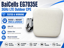 BaiCells EG7035E 3GHz LTE Outdoor CPE Radio Used w/ Mount No PoE No SIM CBRS picture
