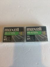 Lot Of 2 Maxell HS-4/120s Helical Scan 4mm Data Cartridge - New Open Box picture