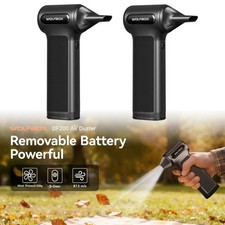 WOLFBOX 2Pcs DF200 Electric Compressed Air Duster with Air Blower Cleaner For PC picture