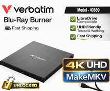 Verbatim 4K UHD Blu-Ray Burner Flashed UNLOCKED LibreDrive MakeMKV 43890 (LG) picture