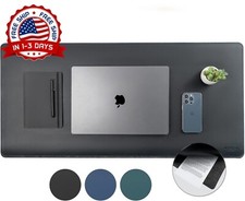 Protector De Escritorio De Cuero Impermeable Y Antideslizante Para Mouse NEW US. picture