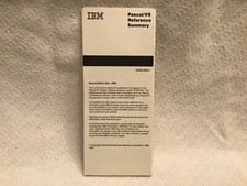 IBM Vtg Pascal/VS reference summary December 1984 picture