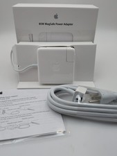 Genuine Apple 85W MagSafe Power Adapter A1343 L-Tip MacBook Pro AC Charger White picture