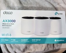 TP-Link Deco X55 Pro AX3000 Whole Home Wi-Fi 6 Mesh System -3PK USED only 1 year picture