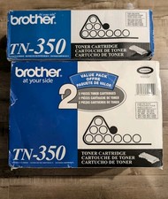 Genuine Brother TN-350 Black Toner Cartridges OEM TN350 Lot Of 3 (2 New 1 Open) picture