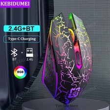Wireless USB Optical Mice Gaming Mouse 7 Color LED Backlit Rechargeable For PC picture