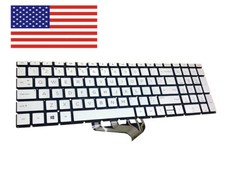 New HP 15-dy2021nr 15-dy1043dx 15-DY1xxx 15-DY2xxx backlit keyboard Silver picture