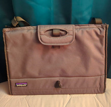 Patagonia Padded Nylon Laptop Briefcase Bag Gray Solid Fits 15 in Laptop picture