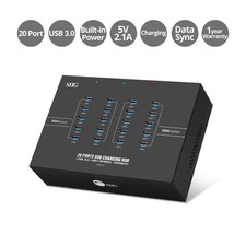 SIIG ID-US0611-S1 20-Port Industrial USB 3.0 Hub Fast Charging 200W Power picture