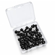 30PCS TV Wall Mount Screws - VESA Compatible M4x10mm & M4x10mm, Black picture